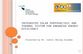 Integrated solar photovoltaic and thermal system for enhanced energy efficiency