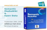 Semantic MediaWiki and Open Data