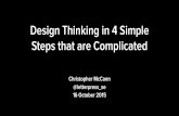 Design Thinking in 4 Simple Steps that are Complicated