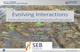 Evolving interactions: from plant/animal to innovation/inspiration
