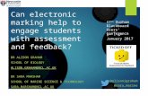 Can electronic marking help engage students with assessment and feedback