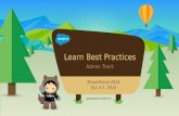 Best Practices for Salesforce Admins at Dreamforce 2016