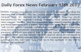 Daily Forex News February 13th 2013