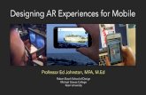 Designing Augmented Reality Experiences for Mobile