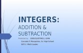 Integers: Addition and Subtraction