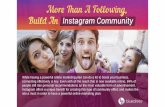 More Than A Following, Build An Instagram Community