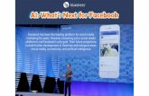 AI: What's Next for Facebook