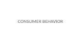 Consumer Behaviour - Unit I