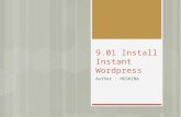 901 install instant wordpress new