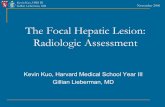 The Focal Hepatic Lesion: Radiologic Assessment