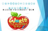 International holidays.world teachers' day