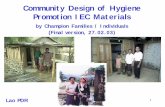 Community Design of Hygiene Promotion IEC Materials