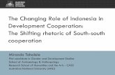 The Changing Role of Indonesia in Development Cooperation: The ...