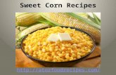 Sweet corn recipes