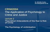 Psychology of victimisation