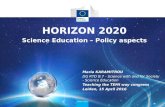 Horizon 2020 - Science Education - Policy Aspects