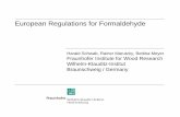 European Regulations for Formaldehyde