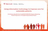 Using information technology to improve care for vulnerable patients