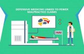 Defensive medicine linked to fewer malpractice claims