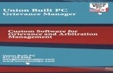 Custom Grievance and Arbitration Managemen Software by Union Built PC