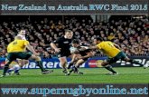 New Zealand vs Australia RWC Final Streaming Online