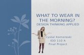 What to wear? Design thinking applied