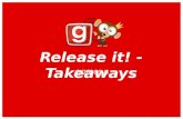 Release it! - Takeaways