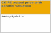 CO PC actual price with parallel valuation (fragment for Depr)
