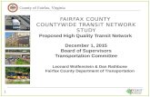 Fairfax County Countywide Transit Network Study: Proposed High Quality Transit Network