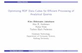 Optimizing RDF Data Cubes for Efficient Processing of Analytical Queries
