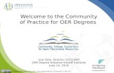 OER Degee Initiative Kickoff |  CCCOER Services