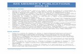 IMS Member's publications 2015-16
