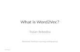 What is word2vec?