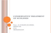 Conservative treatment of scoliosis