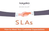 SLAs - How to Meet Your Customer Expectations