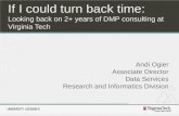 RDAP 16: If I could turn back time: Looking back on 2+ years of DMP consulting at Virginia Tech (Panel 5, DMPs and Public Access)