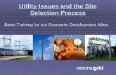 Utility Issues and the Site Selection Process Webinar