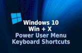 Window 10 Power Menu Shortcuts