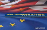 Public Procurement After Brexit: BiP Business Analysis - brought to you by DCI