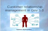 Customer relationship management in e gov 3.0 v1'