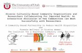 Diverse, Culturally-Based Community Organizations and Researchers Collaborating for Improved Health: An interactive discussion on how communities can work successfully with researchers