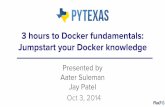 3 hours to Docker fundamentals - Jumpstart your Docker Knowledge