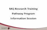 MQ Research Training Pathway Program (2013)