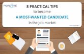 8 practical tips to become a most-wanted candidate in the job market