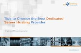 Tips to choose the best dedicated server hosting provider