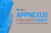 AppNexus Publisher Summit Keynote