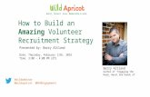 Wild Apricot Expert Webinar Series: How to Build an Amazing Volunteer Recruitment Strategy