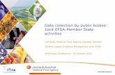 Data collection by public bodies: joint EFSA - Member State activities