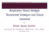 Respiratory Muscle Assessment