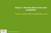 IGAD Discussion Group 2: Increase Data Access and Availability